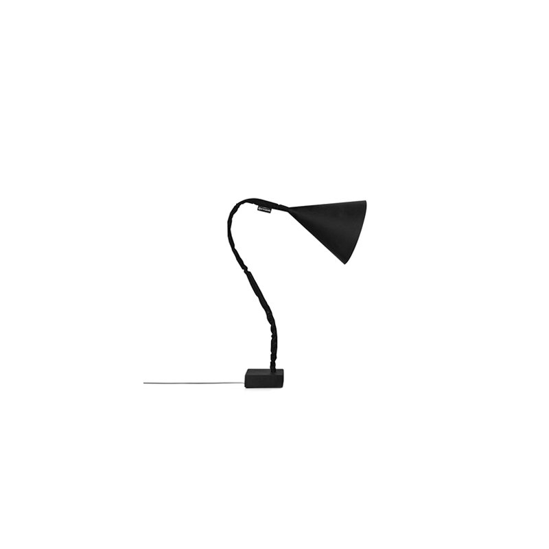 Black Arched Floor Lamp with Outlet