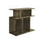 Table d'appoint taupe avec 6 tablettes à trois niveaux