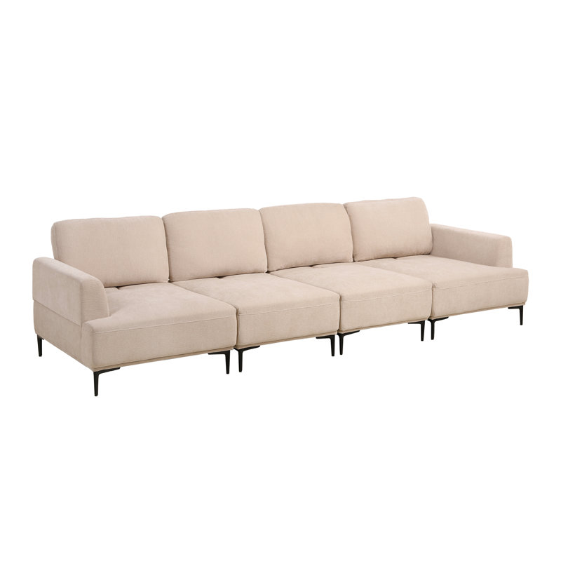 Canapé 4 places 129 "de large 129", Beige