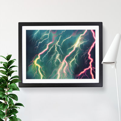 Evolving Lightning Bolt - Framed Print