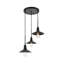 Luminaire suspendu conique 3 lumières grappe Dellwood-457080125