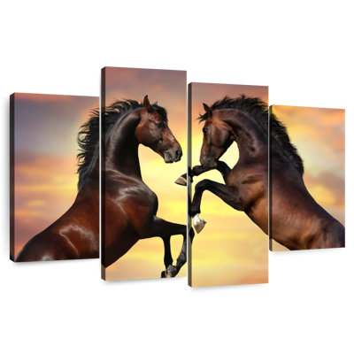 Brampt Rearing Horses