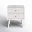 Table de chevet Alvia Tranquility, blanc