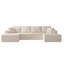 Canapé modulaire sans ossature avec deux poufs-1205854947