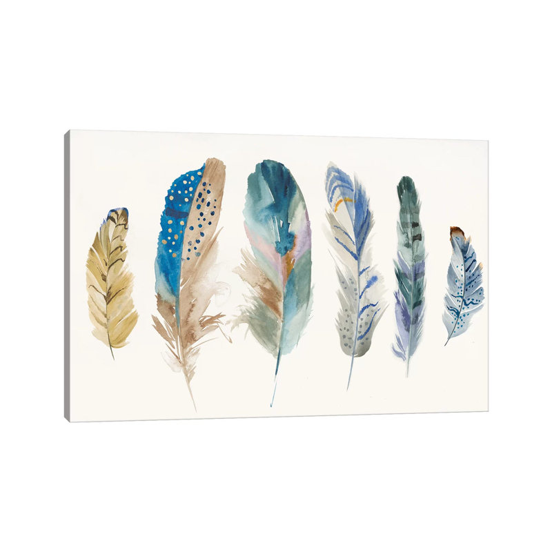 Feather Weather I by PI Galerie - Wrapped Canvas Gallery-Wrapped Canvas Giclée, 66.04 cm H x 45.72 cm W x 1.91 cm D