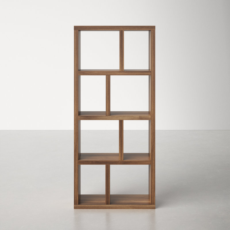 Stetson 4 Level Cube Unit Bookcase, Walnut