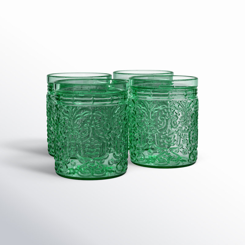 Verre à boire Jax 11 oz, Vert foncé