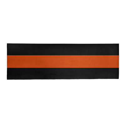 Tapis orange/noir