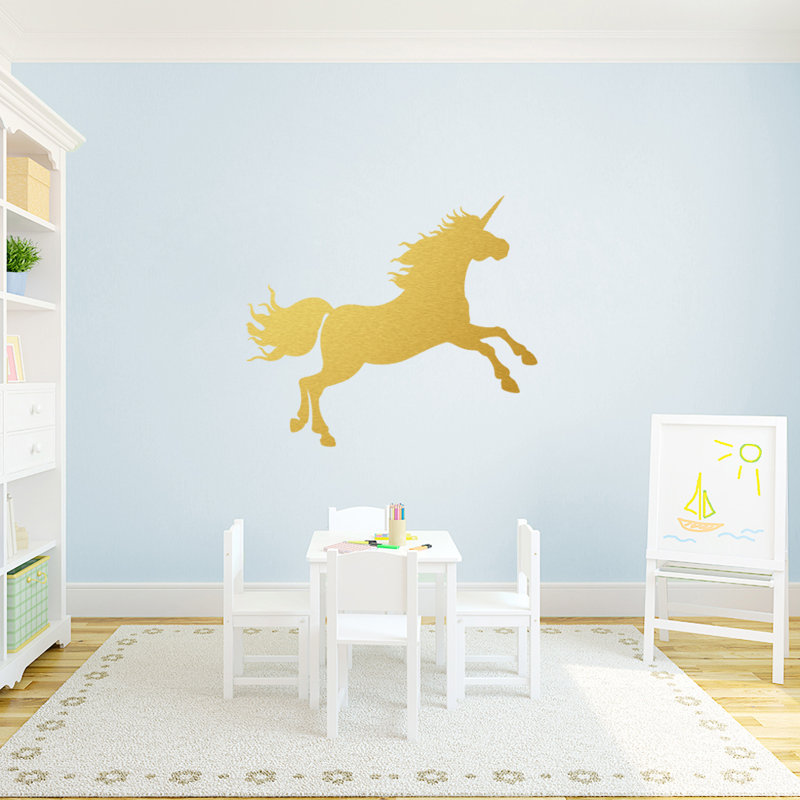 Adhésif décoratif licorne, Or