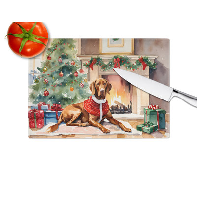 Grande planche à découper en verre Vizsla