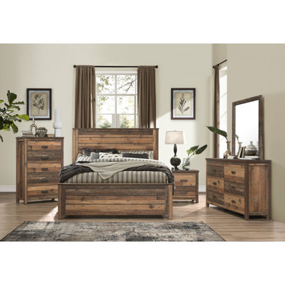 Ensemble de chambre à coucher configurable standard 3 pièces Milano