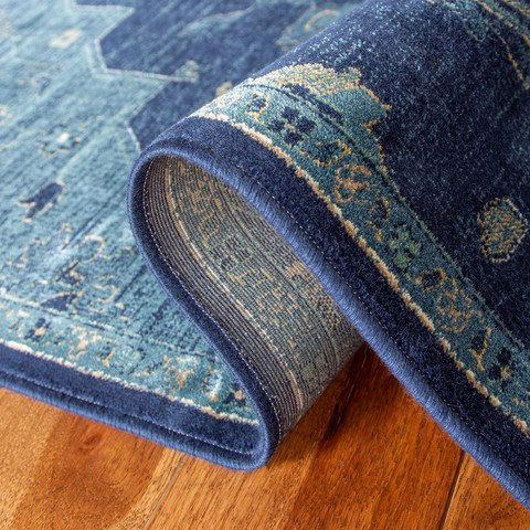 Purcellville Oriental Viscose Hand Woven Area Rug
