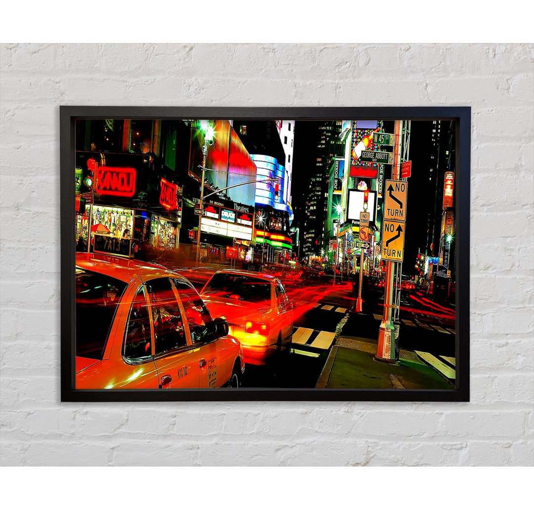 New York City Lights - Einzelne Bilderrahmen Kunstdrucke auf Leinwand