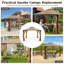 Dessus de remplacement de pavillon de jardin 10 x 12 pieds avec évent et trous de drainage-104470444