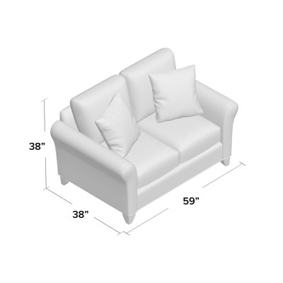 Almada Upholstered 59'' Loveseat