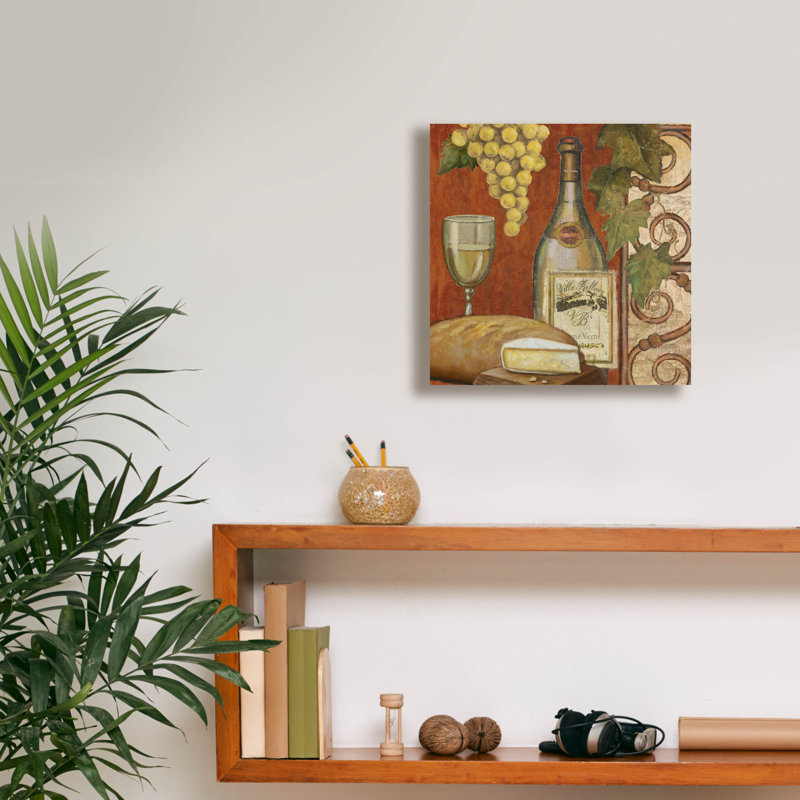 «Wine And Cheese Tustation 2» par Art Licensing Studio, art mural sur toile