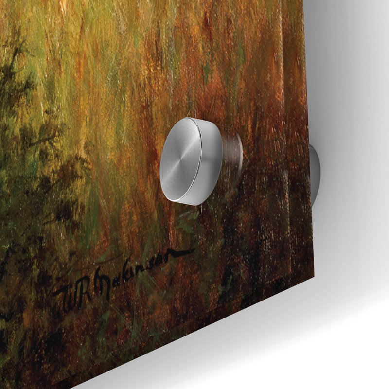 «August Barn» par Bill Makinson, art mural en verre acrylique August Grove, H 24 po x l 36 po x P 0,2 po