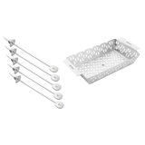 BBQ+ 6 Piece Stainless Steel Grilling Tool Set