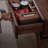American style solid wood double-layer TV stand