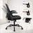 Ergonomic Mesh Home Office Chair with Armrests, Space-Saving Design and Steel Base-85464206-69795175
