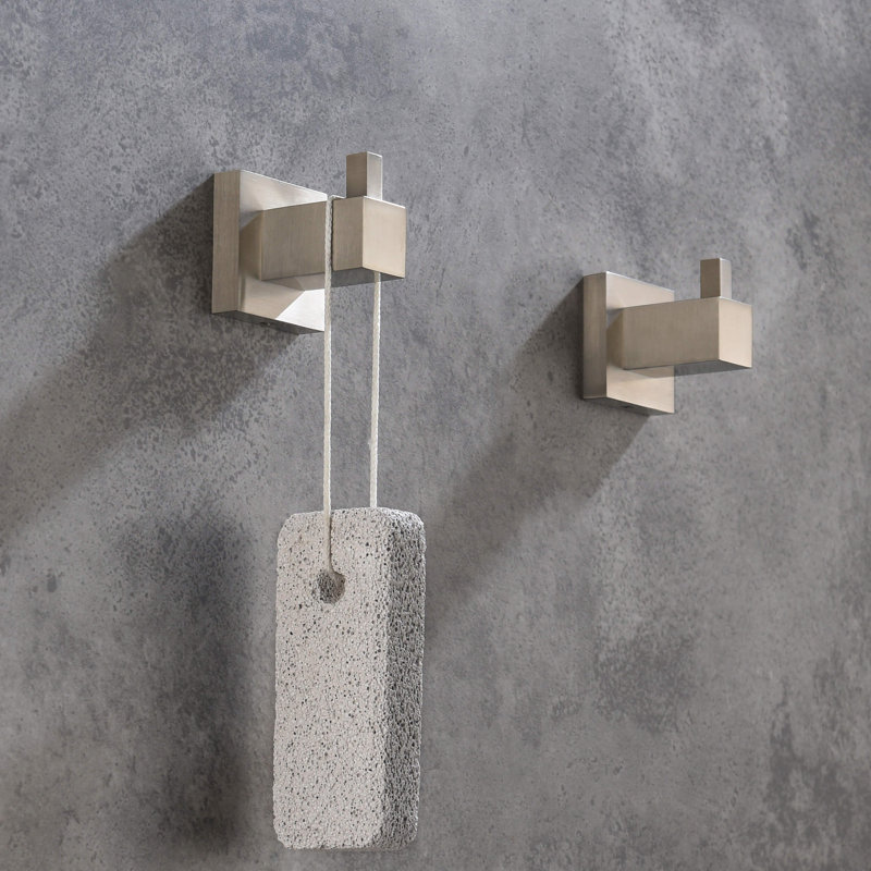 Wall Mounted Robe Hook, Brushed Nickel