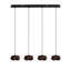 Luminaire suspendu tambour en grappe 4 lumières DEL Bixby-1837893589