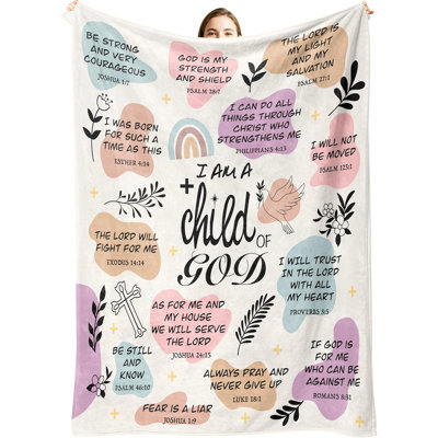 Gifts for Christian Women, Christmas Religious Gifts for Women,Religious Birthday Gift, Christian Blanket for Sister Friend Daughter Mom Throw Blanket