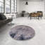 Tapis brun / bleu à motif abstrait Brinnon-932183970