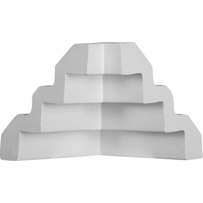 Endurathane Inside Corner Moulding, 4 1/4"P x 4 1/4"H (matches moulding MLD04X04X06ER), Factory Primed