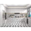 Armoire murale blanche à 2 portes en bois massif avec 2 portes et 2 tablettes pour le rangement de la cuisine, de la salle de bain, de la buanderie et des tablettes réglables prêtes à assembler (l 27 po x P 12 po x H 30 po)-1934399951