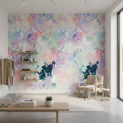 Papier peint décoratif pastel