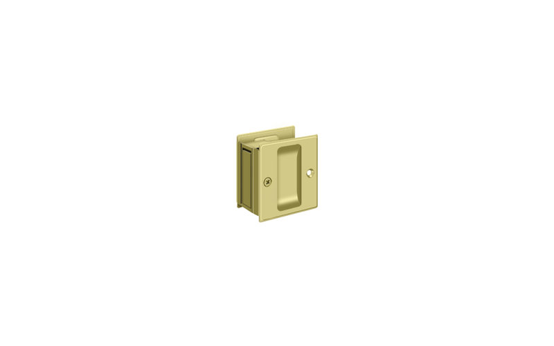 Pocket Door Hardware, Polished Brass