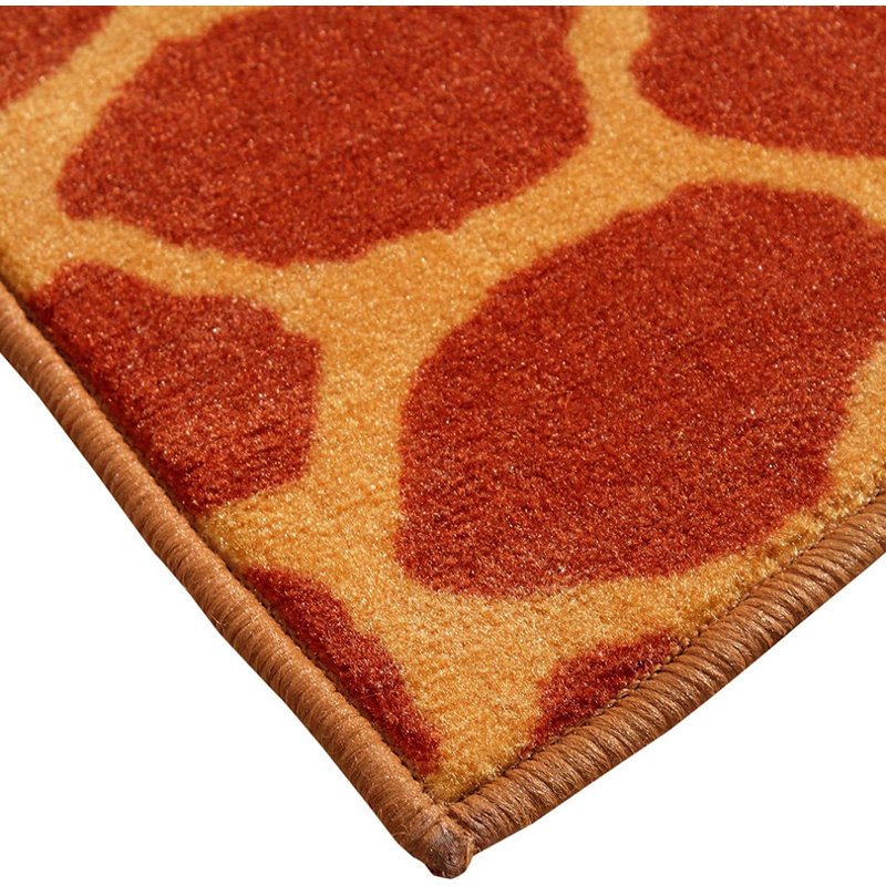 Tapis imprimé animal - Girafe sur échasses, Carré 6 pi