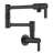 KRAUS Oletto Wall Mount Pot Filler Kitchen Faucet With Retractable Arm In Matte Black-118691265
