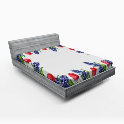 Microfiber Floral Fitted Sheet