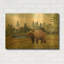 «Wilderness Lodge S» par Jean Plout, art mural en métal doré, 36 po x 24 po-1121725628