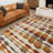 Acoustic Ginger Modern Abstract Area Rug-61240636