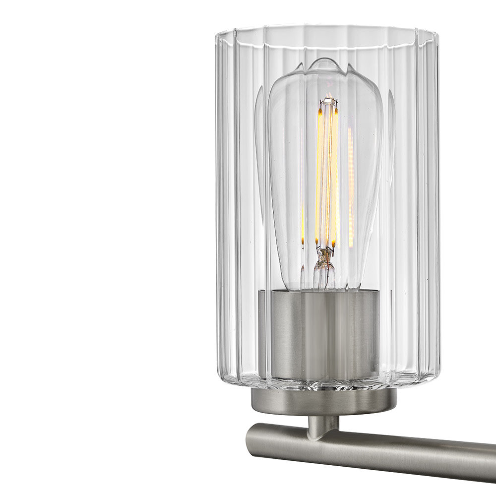 Leta 2-Light Bath Sconce, Brushed Nickel