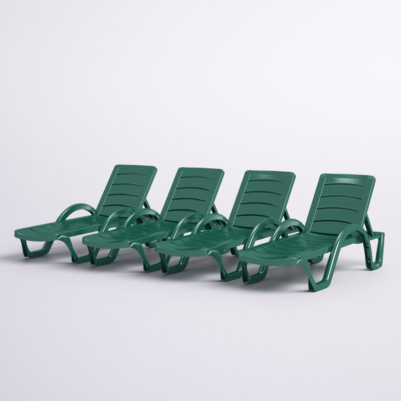 Chaise longue inclinable 74 po Accomac, Vert