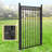 Fencer Wire Heavy Duty 4/ 5/ 6FT H X 4FT W Flat Top X-Pattern Decorative Fence Gate with Gate Lock-110090195
