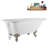 62" Streamline Clawfoot Tub,Tray,Drain, Clawfeet-101628983-102218224