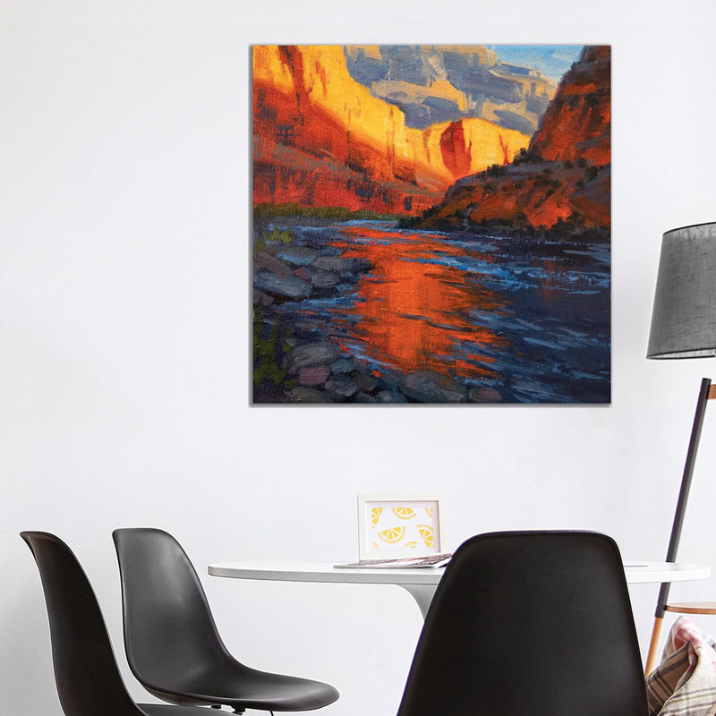 Bohemian Summer by Modern Tropical - Print on Canvas, Wrapped Canvas, 93.98 cm H x 93.98 cm W x 3.175 cm D