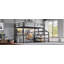 Grand lit mezzanine avec bureau et escalier de rangement, lits mezzanine en métal avec lumières DEL, ports USB-238415537-238415539