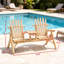 Banc d'extérieur, chaise Adirondack, sofa deux places de jardin avec dossier haut
