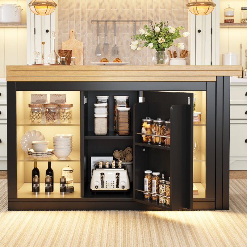 Kitchen Island, Black