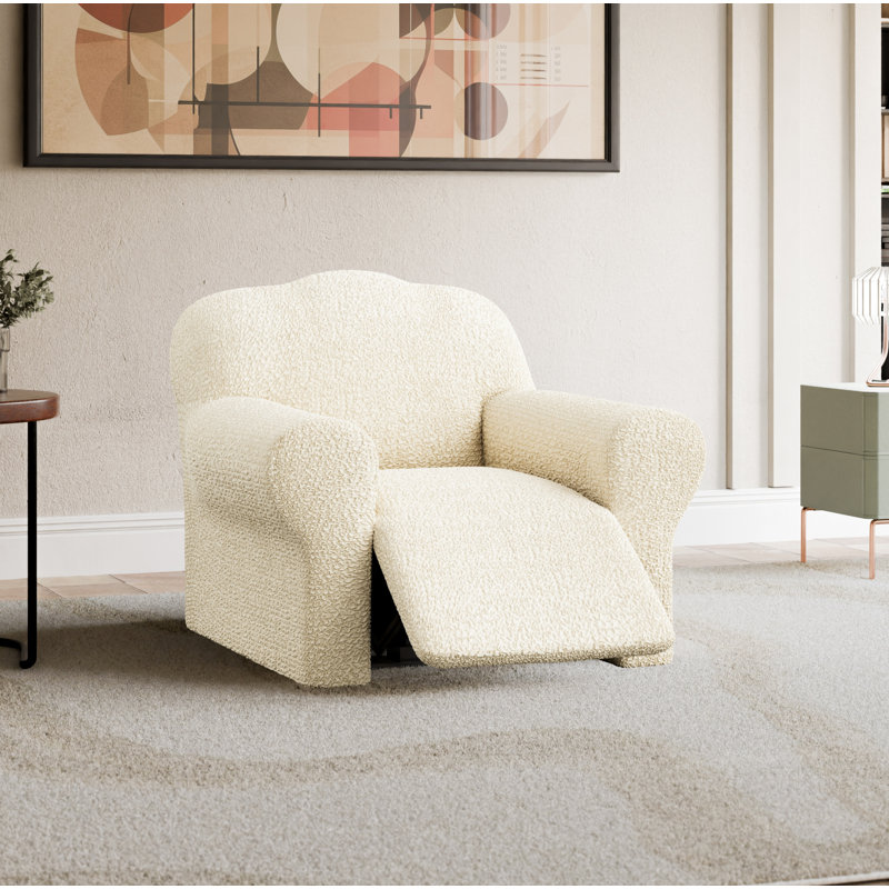Housse extensible pour fauteuil inclinable - Style italien et qualité supérieure - Collection CottonRich, Crème