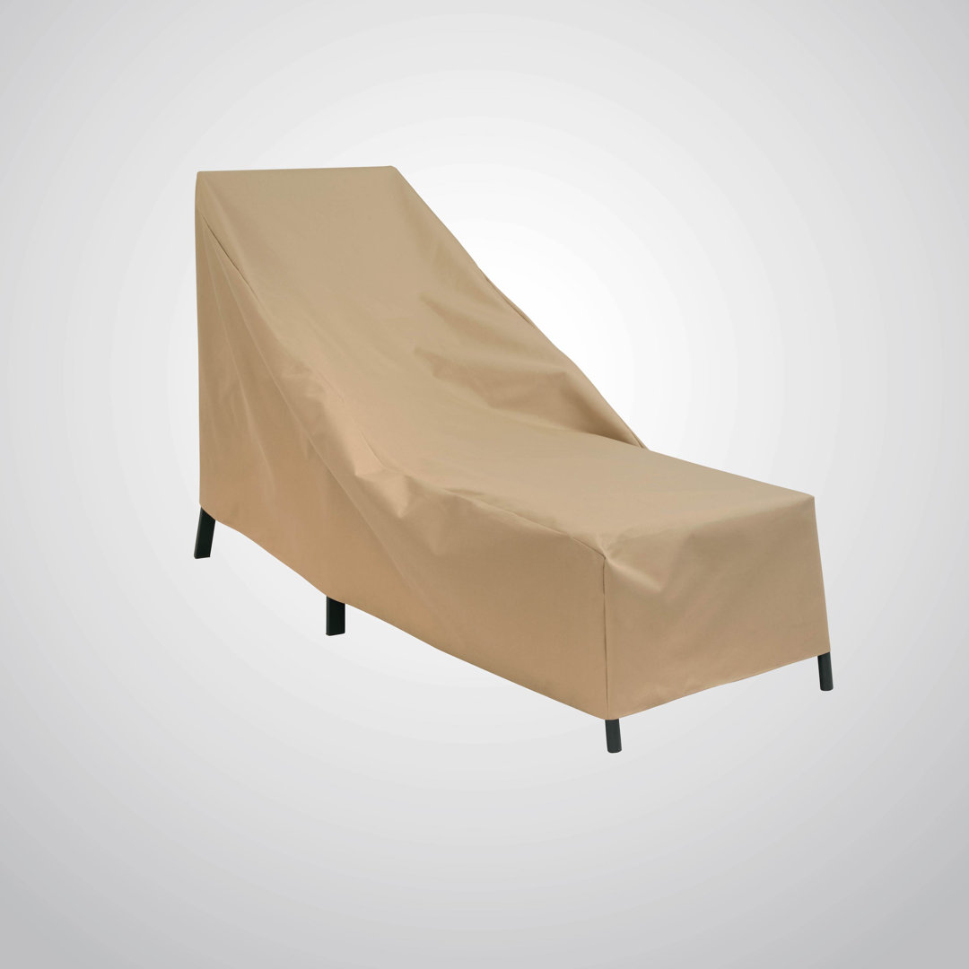 Modern Leisure Basics Patio Chaise Lounge Cover, 76"L x 27"W x 30"H, Khaki Rebrilliant