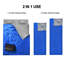 Sac de couchage imperméable pour 2 personnes avec 2 coussins - bleu-60011004