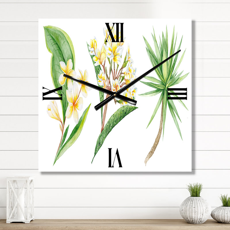 Horloge murale Tropical, Moyen