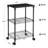 3 Tier Printer Stand, Printer Table With Wheels, Rolling Printer Cart, Printer Desk With Metal Frame For Home Office, 22 X 18.1 X 26.8 Inches-108990618-108990617